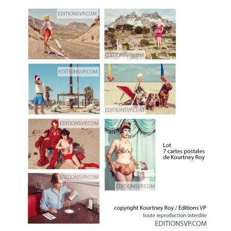 Pour les fans de Kourtney Roy lot de 7 cartes postales de Kourtney Roy