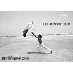 capoeira dancers on the brasilian beach of Canoa Quebrada